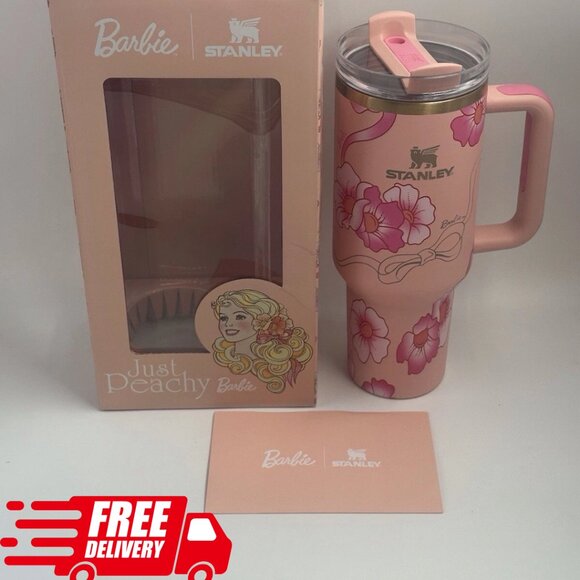branded Other - Stanley X Barbie Limited Edition ‘80S Peaches ‘n Cream 40oz Quencher Tumbler
